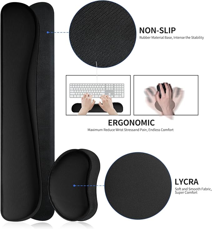 Black Grey - Wrist Rest