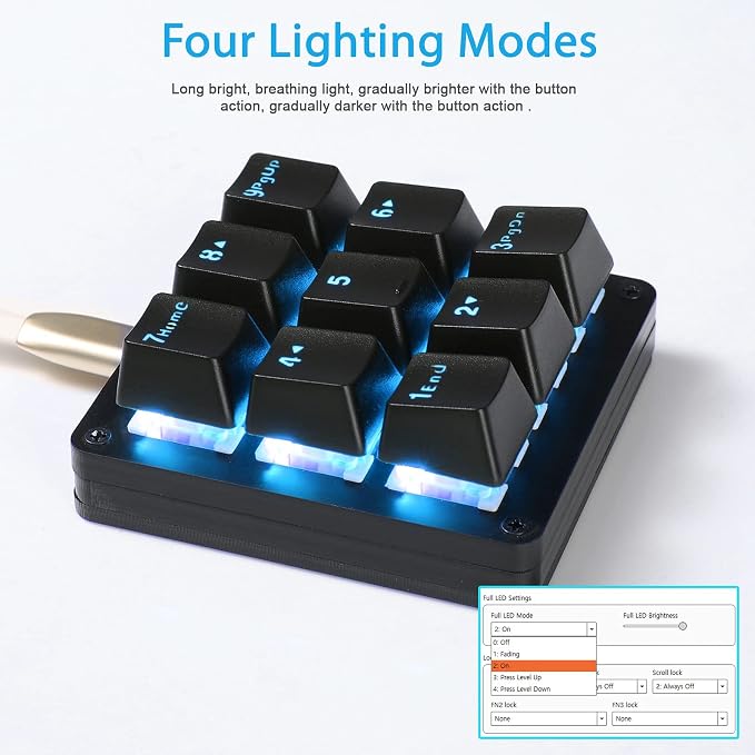 Black/Red Switches/Blue LED