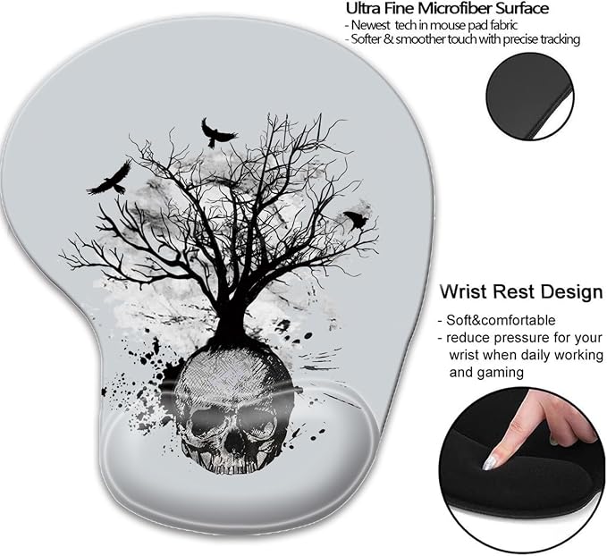 Black and White Skull Head Tree