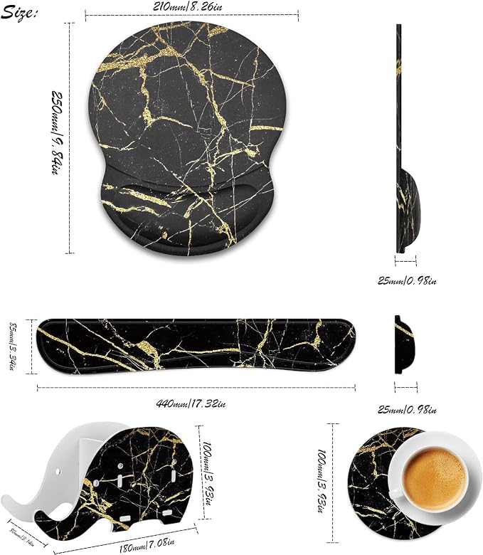Black Gold Marble