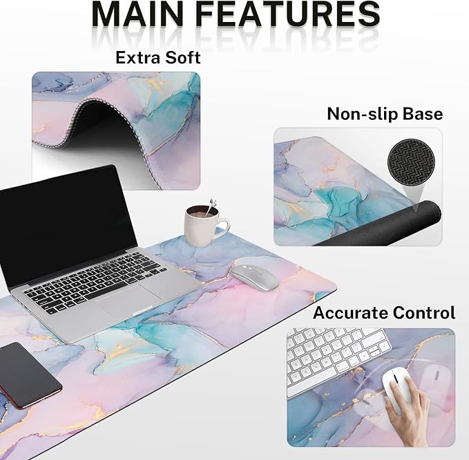 Blue Purple Marbling