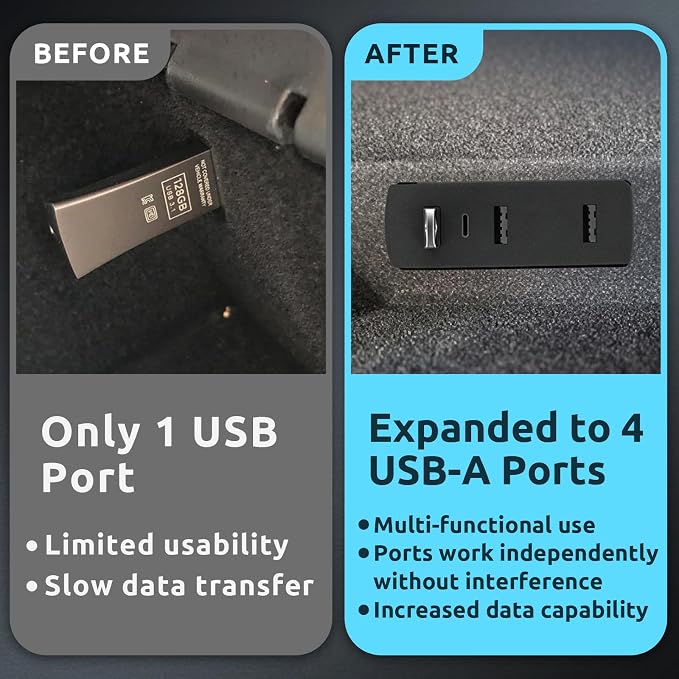 3 USB-A & 1 USB-C