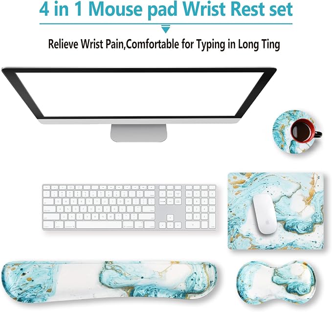 Teal Turqoise Marble