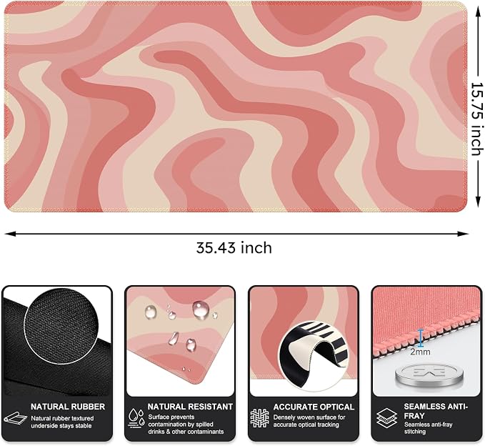 Pink Topographic