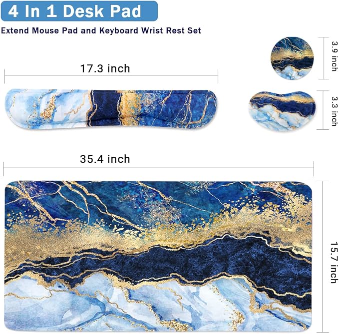 Blue Gold Marble