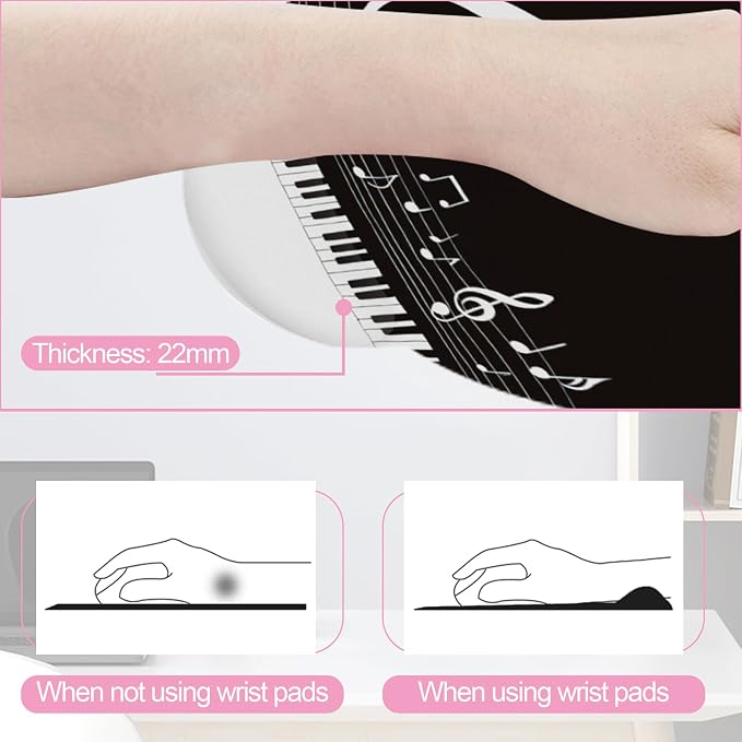 Black and White Piano Notes