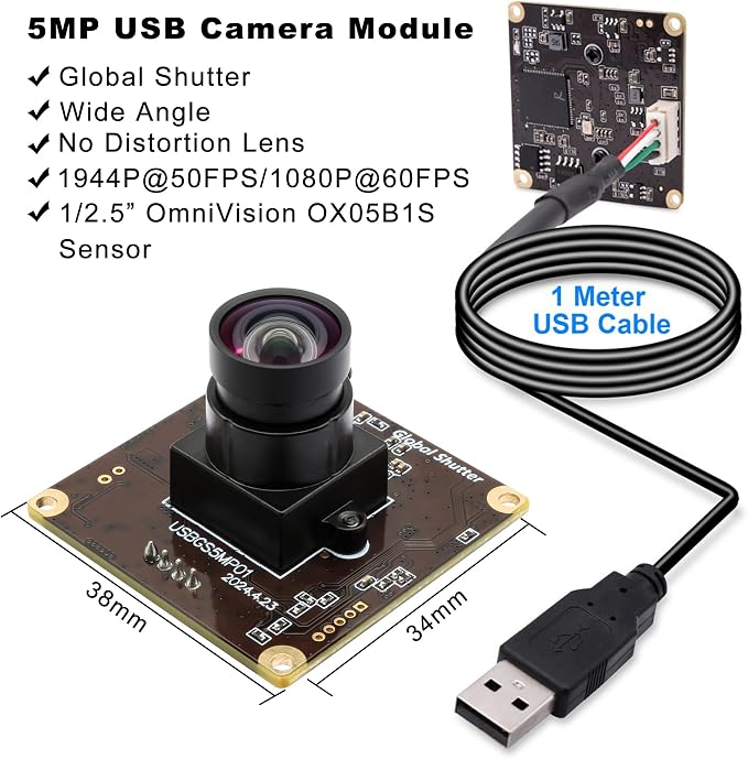 5MP Low Distortion Camera(GS)
