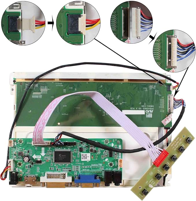 HDMI DVI VGA Board + G084SN05