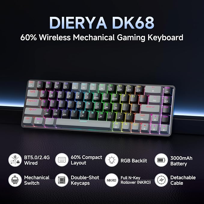 Grey Black/Blue Switch
