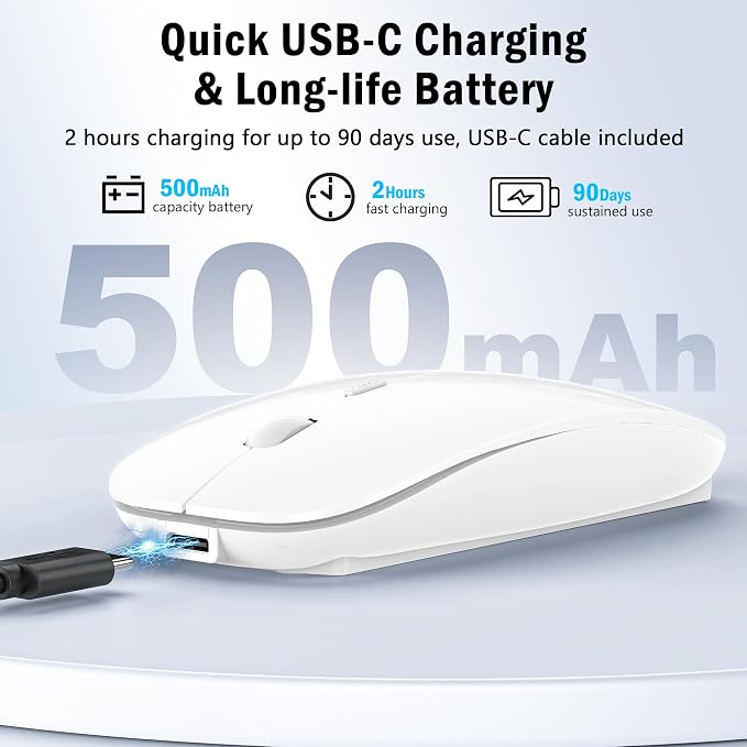 Wireless Bluetooth Mouse (White)