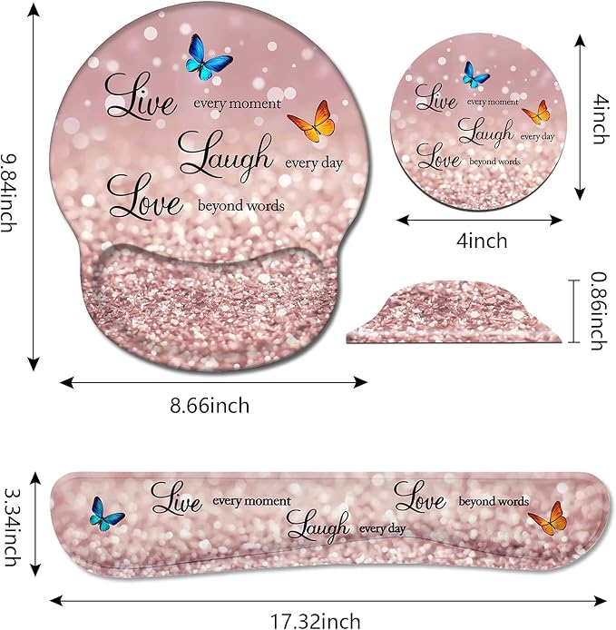 Glitter Quote Live Laugh Love