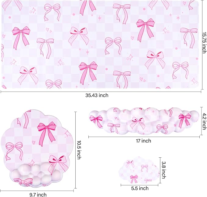 Pink Plaid Bow