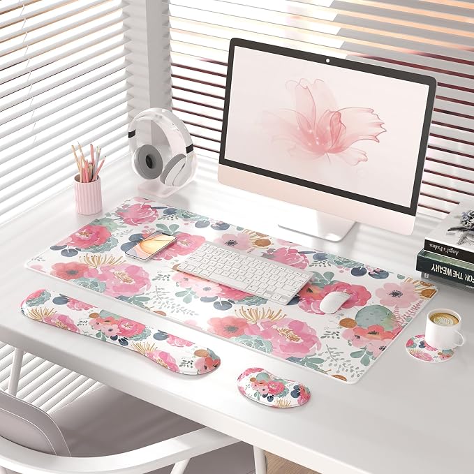 Watercolor Pink Flowers