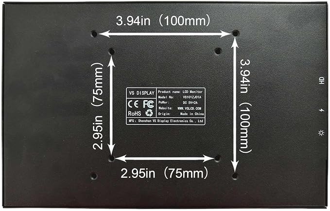 10.1'' LCD Black