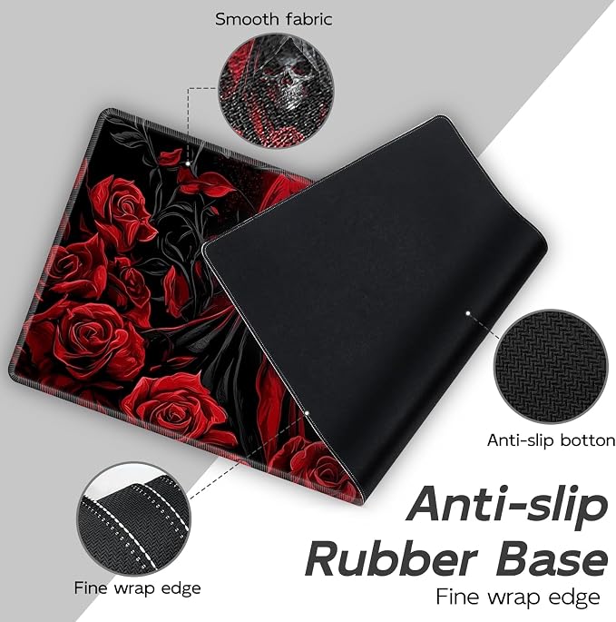 Red Rose Skull