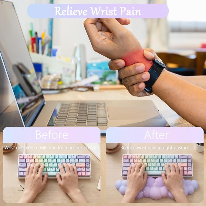 4pcs Purple Blue