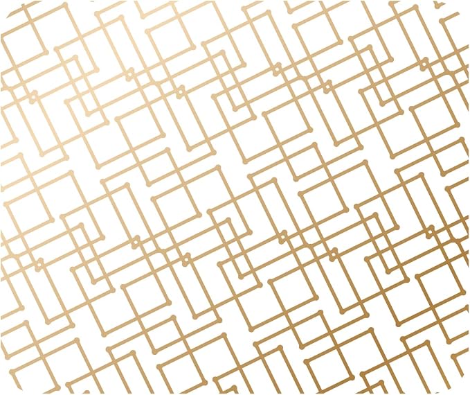 Geometric Gold White