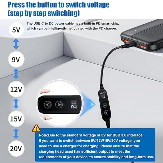Black-100W usb c to dc cable