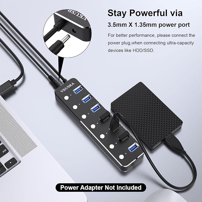 USB HUB 7 PORTS