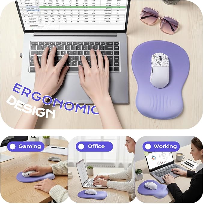 purple mouse wrist rest