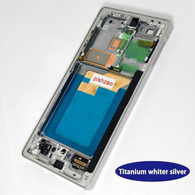 S25Ultra Screen With Titanium White Silver Frame