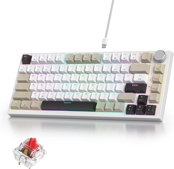 82 Black Grey/Red Switch