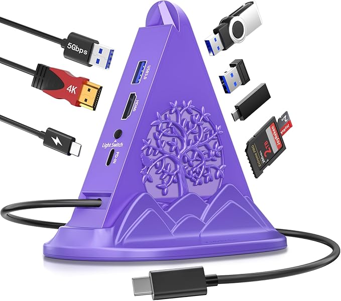 Dark purple Tree With Base