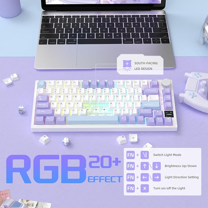purple white blue/flying fish switches