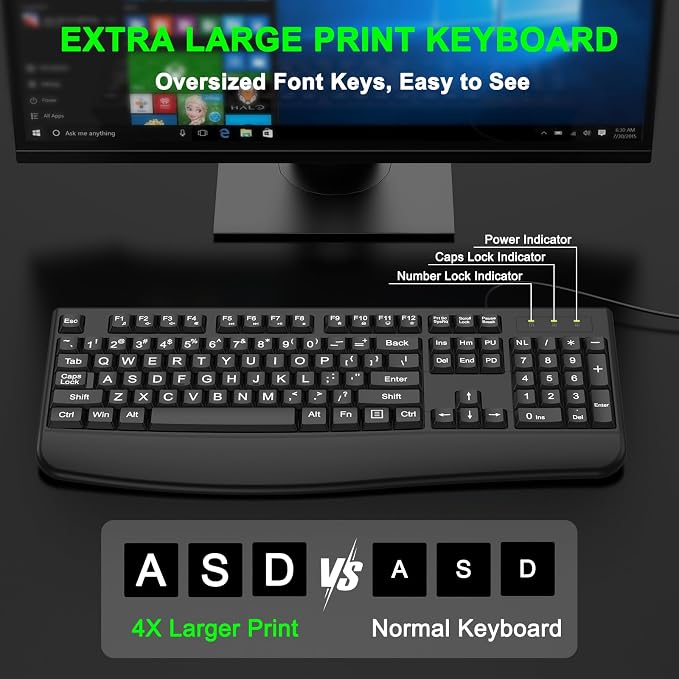 Large Print Black