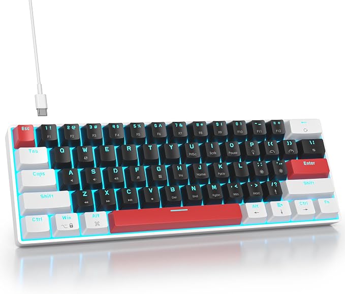 61 White & Black/Red Switch