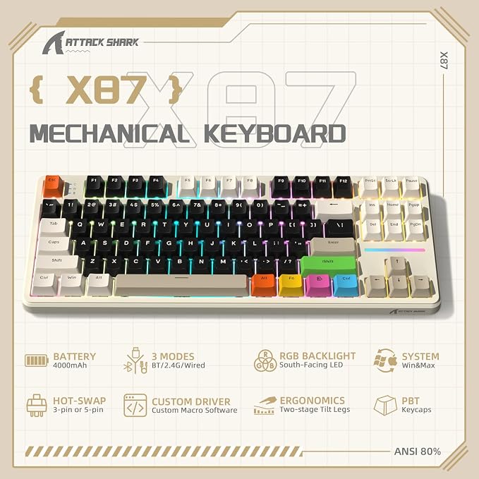 White&8 Keys
