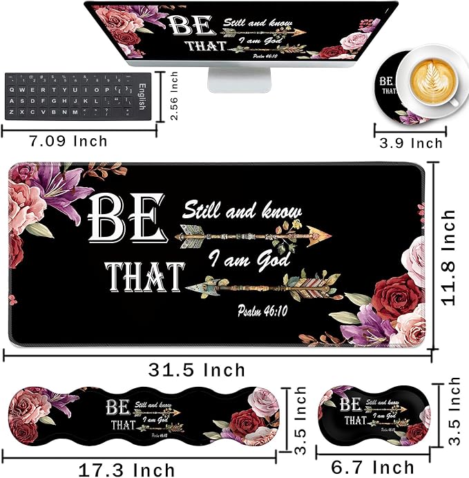 Bible Verse Psalm 46-10 Adorable Peony Flower