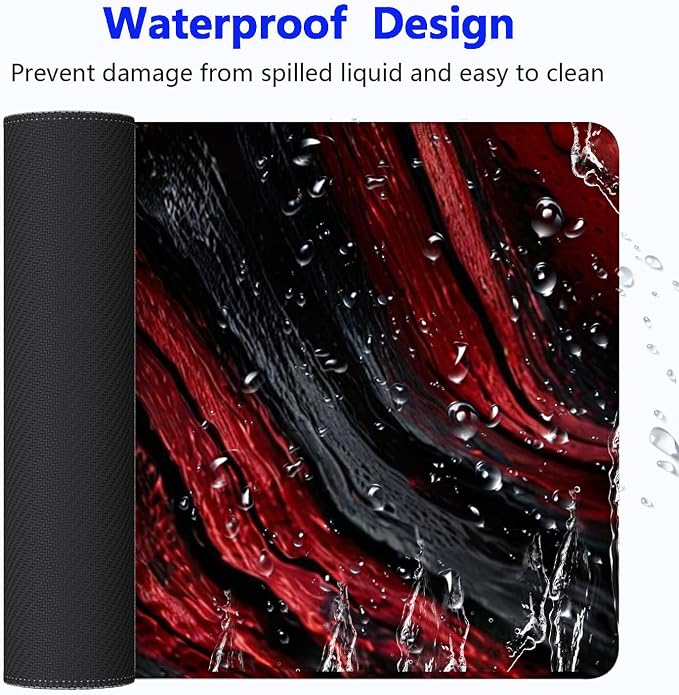 Red and black wood grain