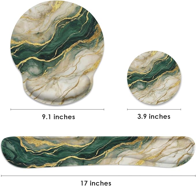 Gold Green Marble