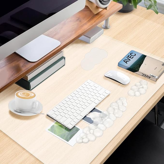 4pcs Clear Cloud White