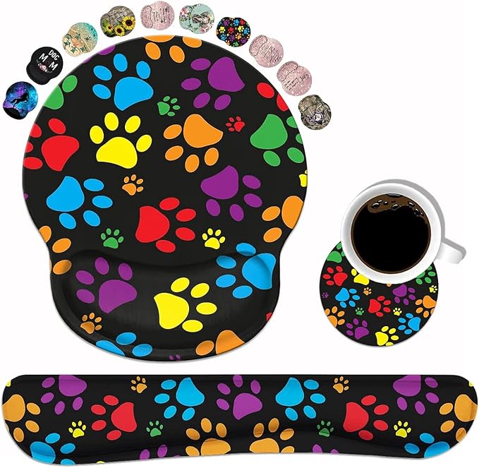 Multicolor Dog Paws