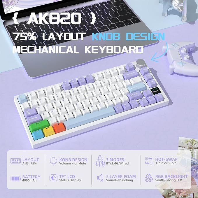 purple white blue-C02/flying fish switches