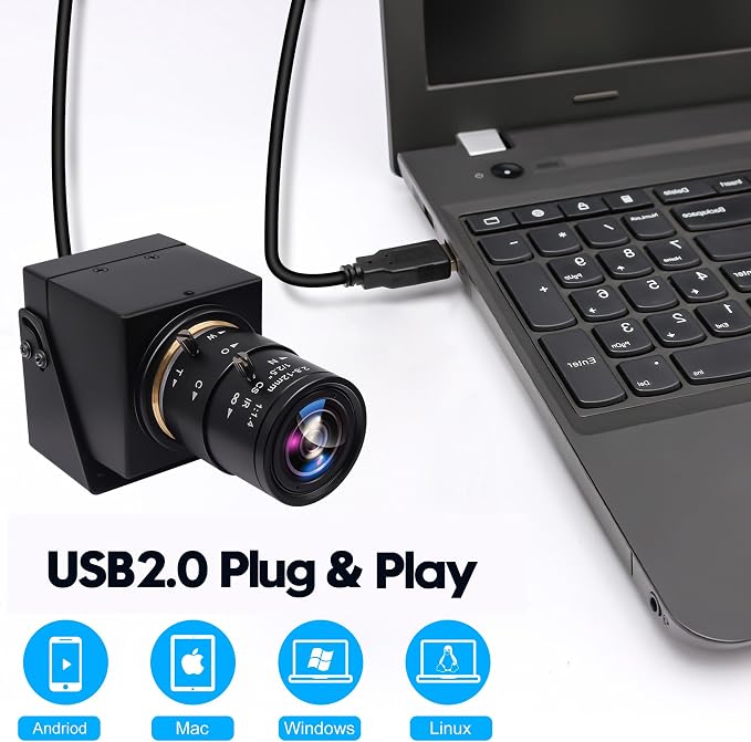 4K USB HDMI Camera with 2.8-12mm Lens