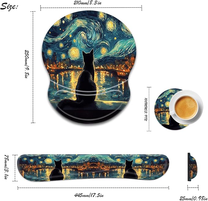 Starry Night With Cat