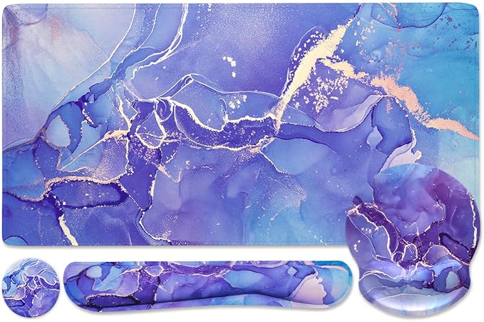 4 Pcs Purple Marble