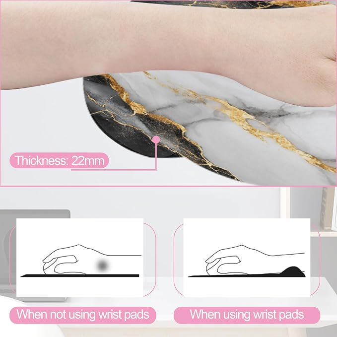 Black Gray Gold Marble