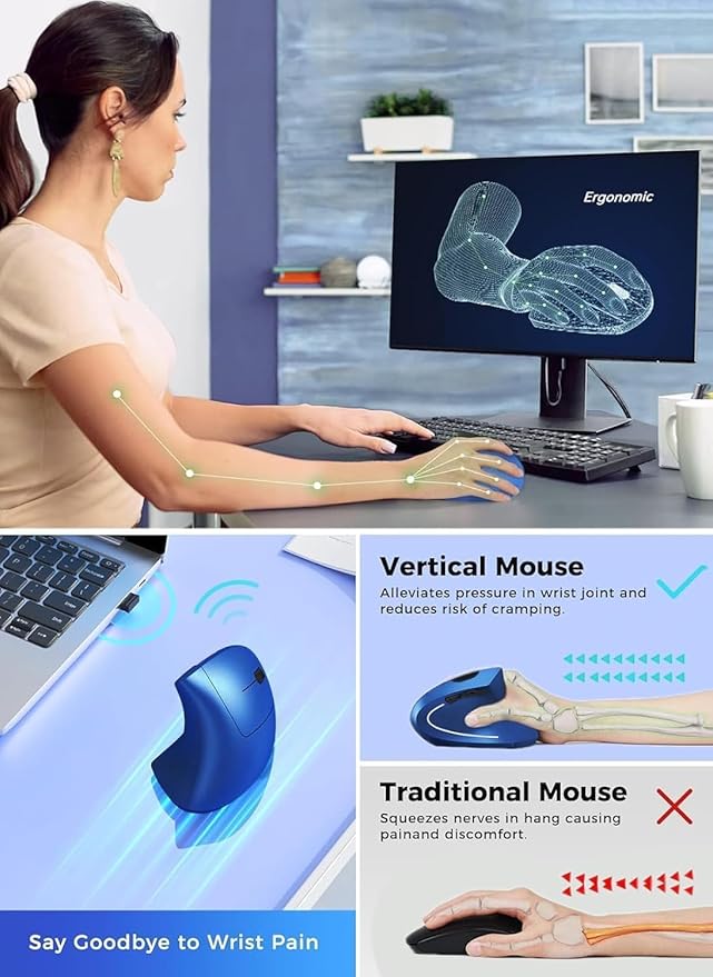 Blue - Right hand - rechargeable