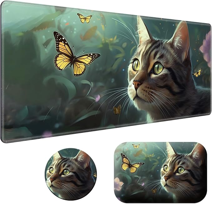 Cute Cat & Butterfly