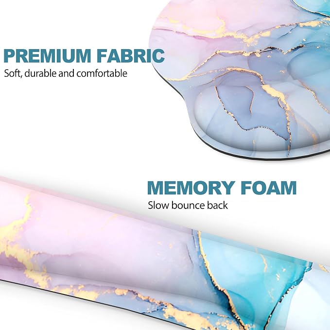 Cyan Pink Marble