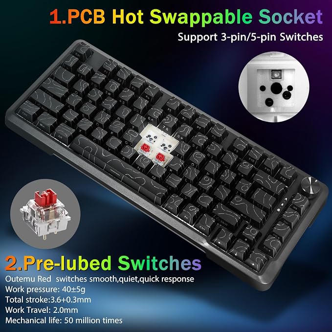 Black, Red Switch