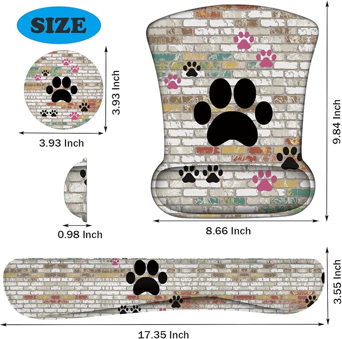 Cute Dog Paw Prints