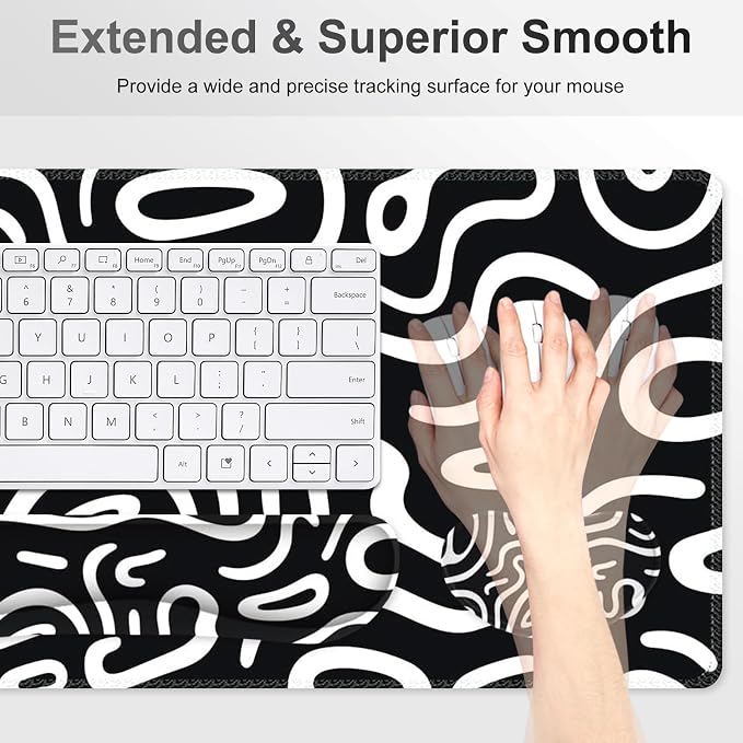 Black White Topographic
