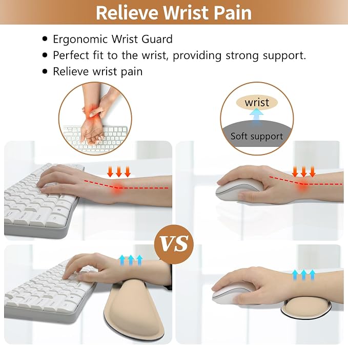 Beige-wrist Rest