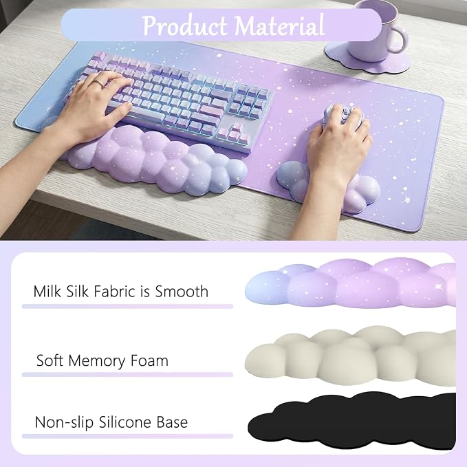 4pcs Purple Blue