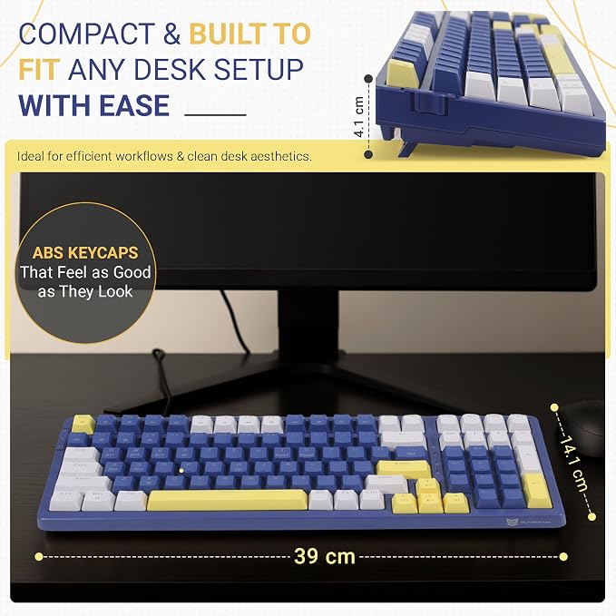 Brown Switch-Dark Blue & Yellow